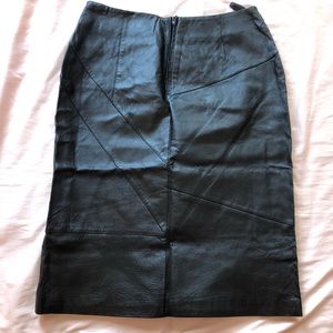 Black Leather Skirt